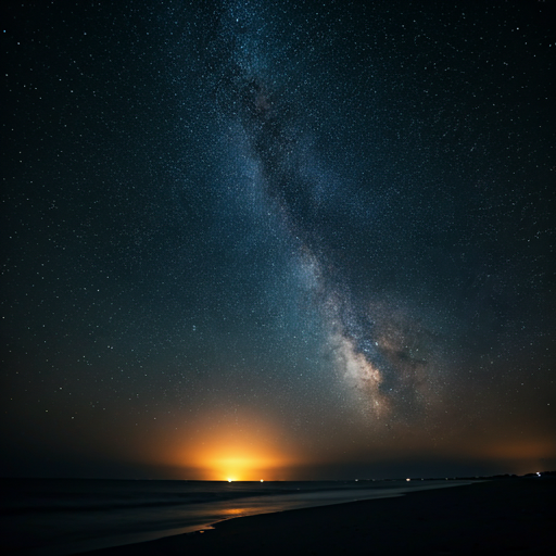 Starry night sky